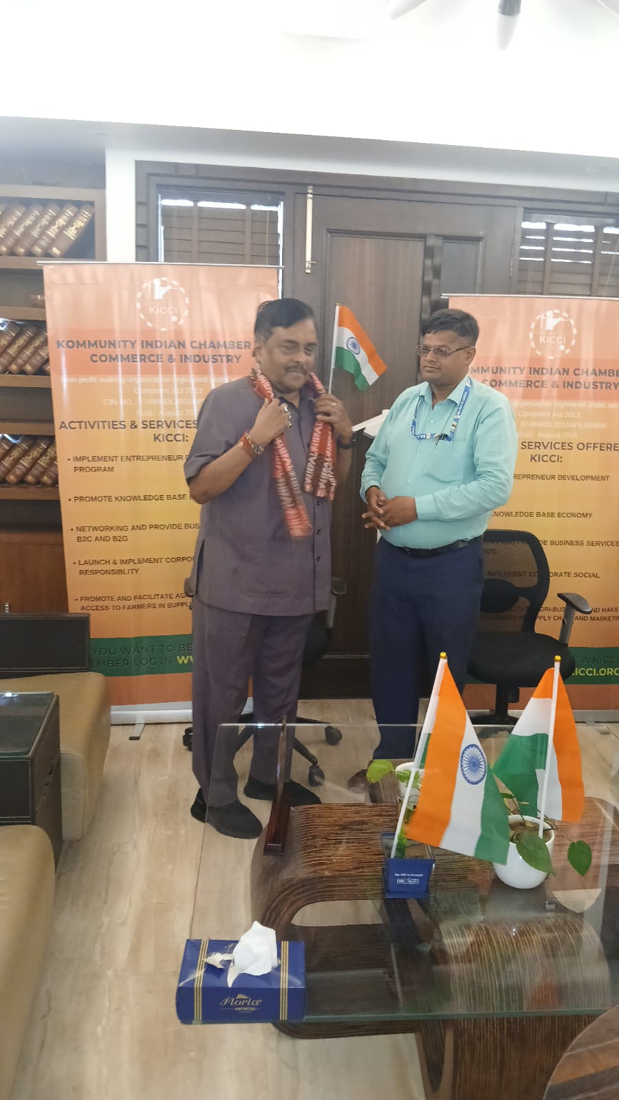 Nepal chapter Sh Ram pukar raut ji at KICCI Camp office