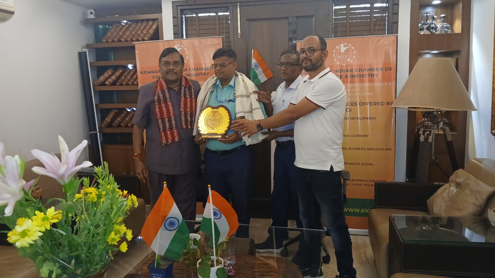 Nepal chapter Sh Ram pukar raut ji at KICCI Camp office