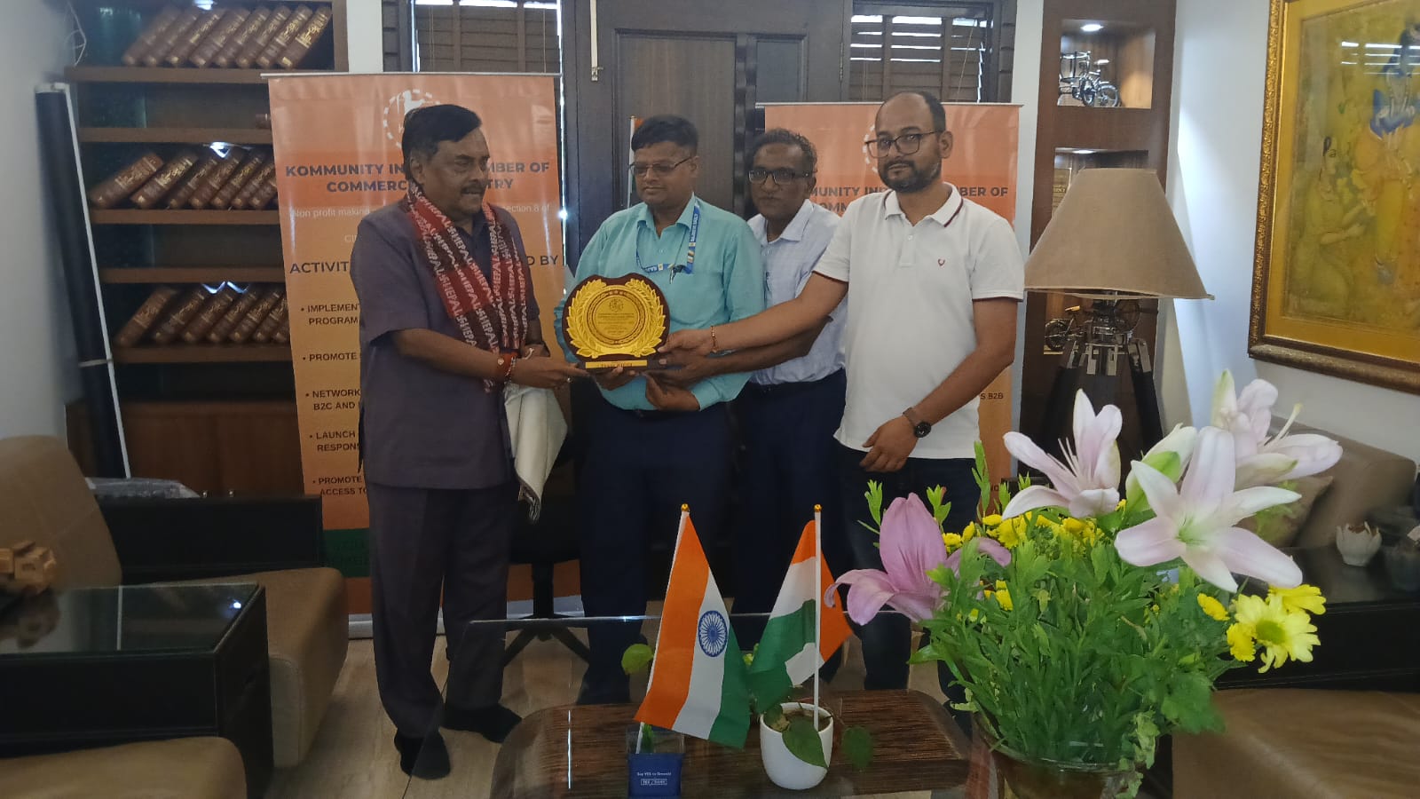 Nepal chapter Sh Ram pukar raut ji at KICCI Camp office