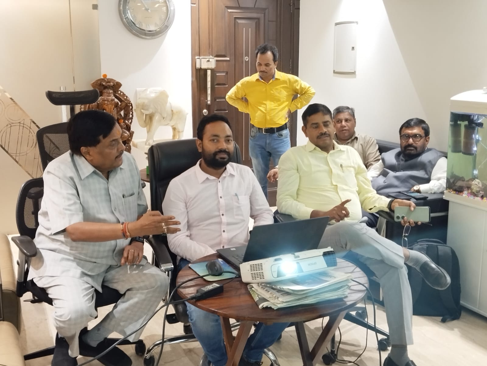 Dr Jena at KICCI  Camp office