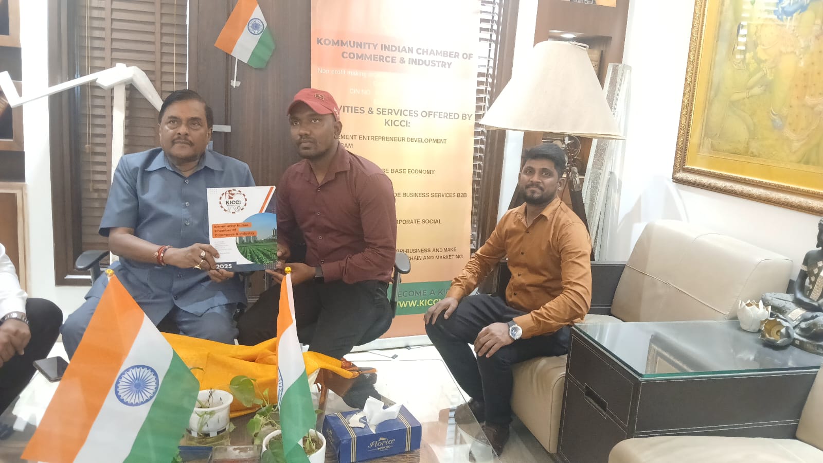 Delegation from Tamil Nadu Buisness Kommunity Visit KICCI Camp Office